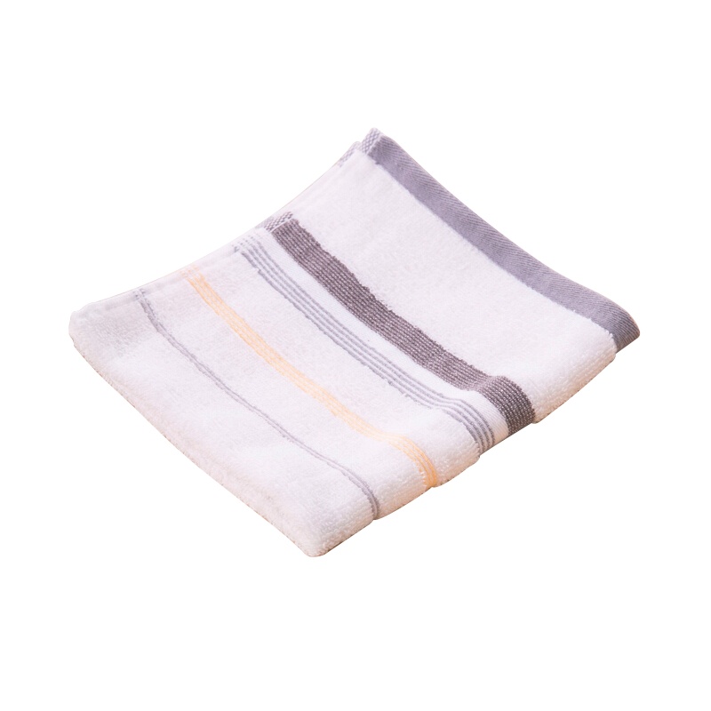 洁丽雅(grace)毛巾家纺纯棉条纹舒适吸水儿童洗脸方巾 童巾 6409 45g 34*34cm