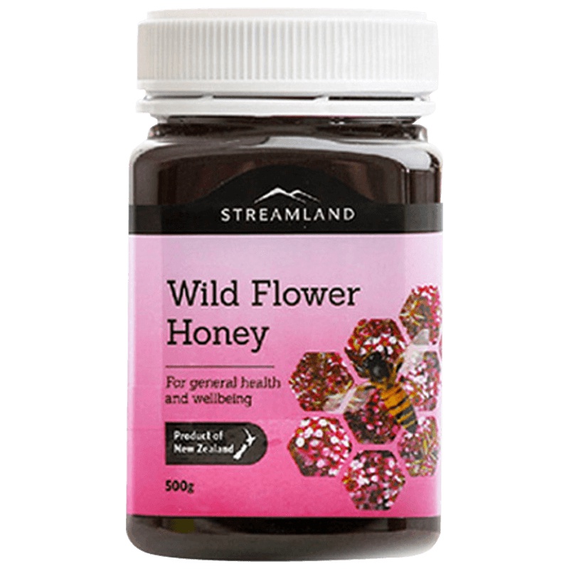 [产自新西兰]新溪岛(Streamland)野生花蜜 500g/瓶 进口蜂蜜 冲调饮品 新西兰进口