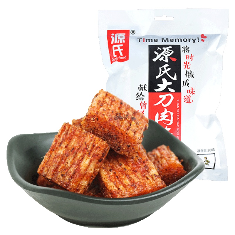 源氏大刀肉大刀辣条休闲零食香辣味260g*3袋