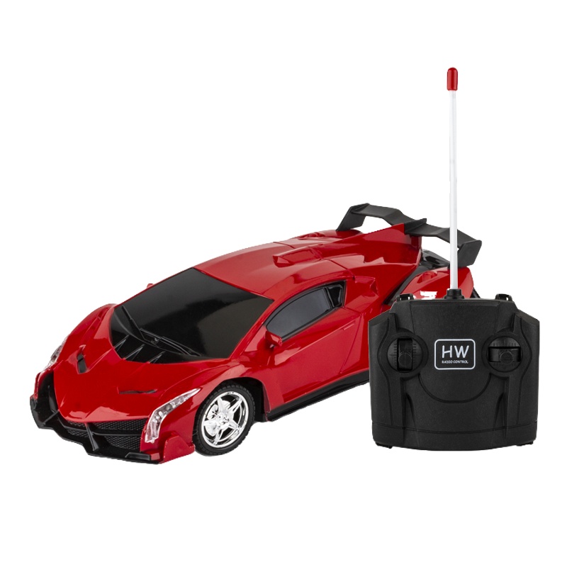 鸿沃 1:20兰博基尼四通遥控车3281A带前灯带可充电电池USB 儿童电动玩具车无线遥控车 4-12岁男孩塑料模型汽车