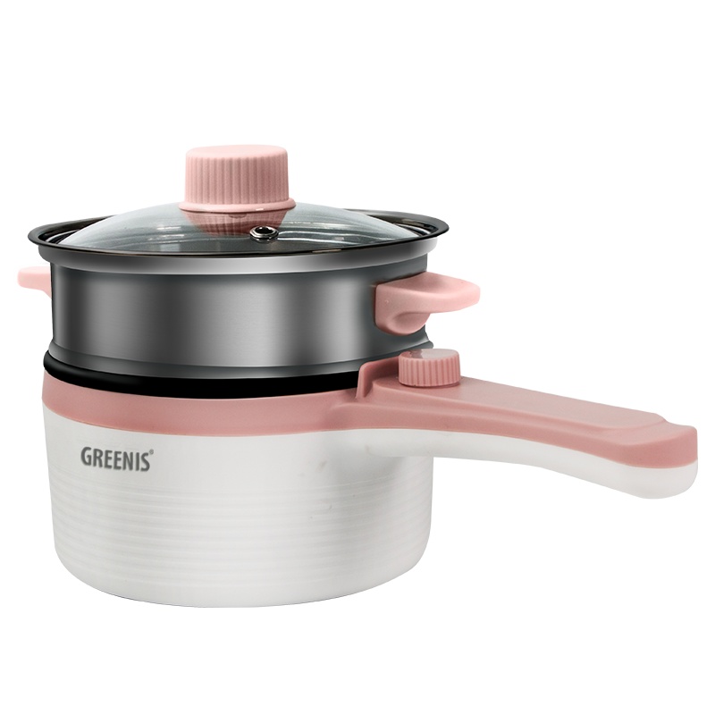 GREENIS格丽思多功能电煮锅宿舍学生煮面锅多功能家用小火锅
