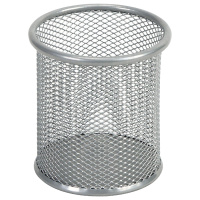 齐心（Comix）耐用金属铁网黑色圆形笔筒 耐用笔筒B2259