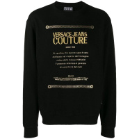 VERSACE JEANS COUTURE 范思哲奢侈品男士黑色长袖卫衣 B7GUA7FN 36604 Y6A