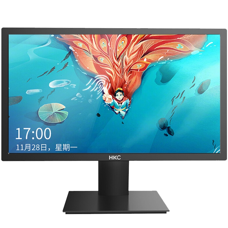 HKC/惠科 21.5英寸VA面板 宽屏 台式机监控护眼屏幕 办公显示屏 壁挂 不闪屏 节能电脑液晶显示器 P228H