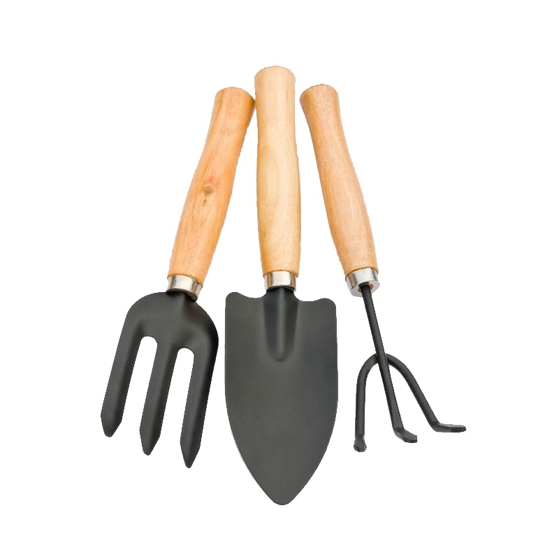 津沽园艺 园艺用品园艺工具中三件套 锹铲耙 种花种菜工具 家庭种植
