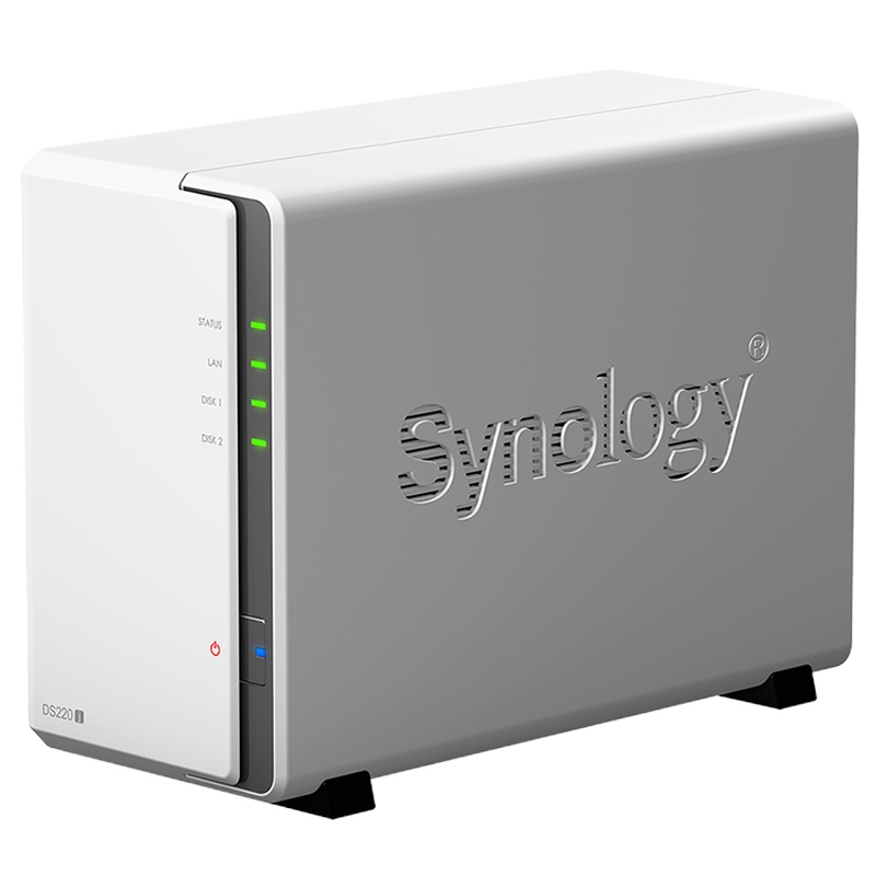 群晖(Synology)DS220j 两盘位 NAS网络存储服务器 (无内置硬盘)