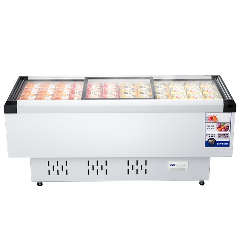 希冷(XILEN) 平岛柜卧式冰柜商用展示柜冷藏商用保鲜柜速冷冻柜烧烤配菜柜海鲜超市冰箱 1.8米全冷冻单压缩机