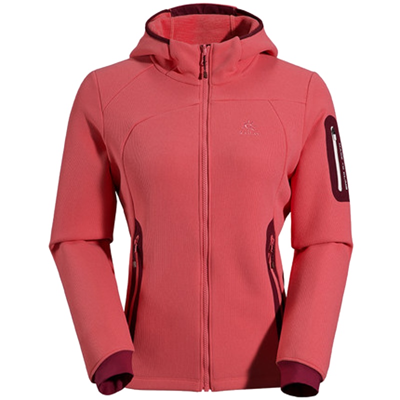 凯乐石抓绒外套男款户外防风保暖防静电登山连帽卫衣