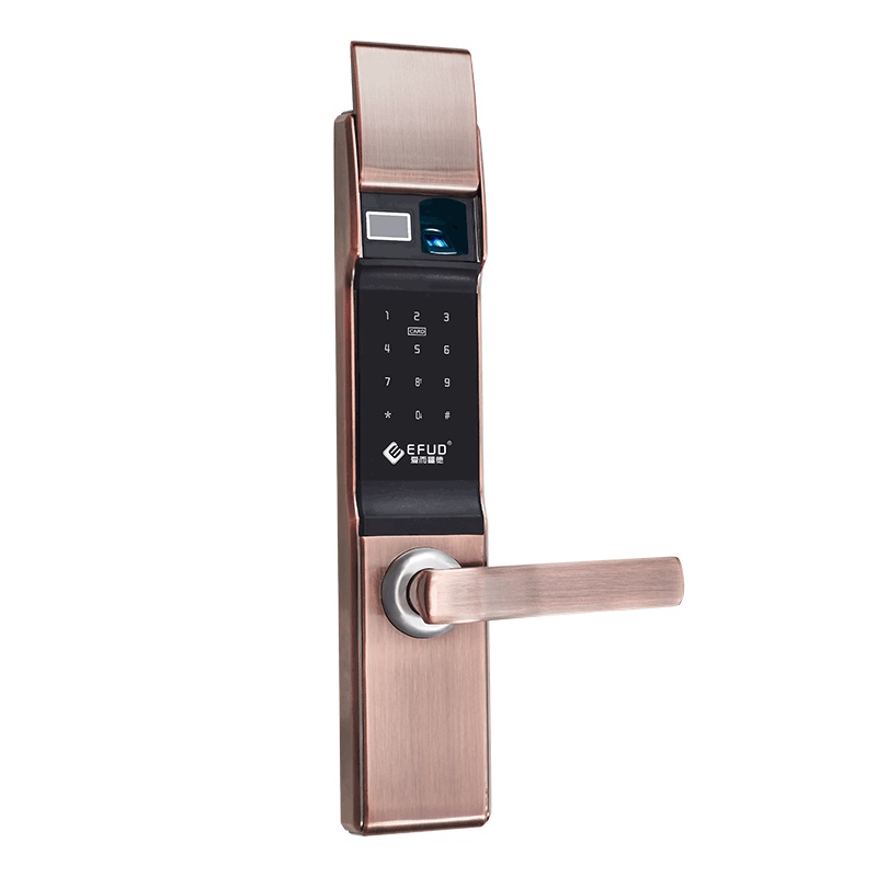 爱而福德 指纹锁密码电子智能门锁 家用防盗门防猫眼解锁8100