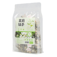 谯韵堂茉莉绿茶50袋量贩装三角包浓香型茉莉花茶袋泡茶绿茶花草茶叶