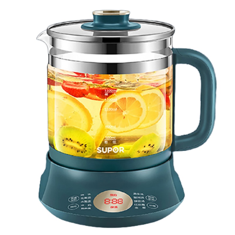 苏泊尔(SUPOR)养生壶家用多功能煮茶器壶办公室小型玻璃壶全自动蒸煮一体SW-15YT55(滤网)