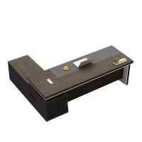 欧宝美老板桌新中式办公桌简约现代时尚主管桌板式大班台办经理桌