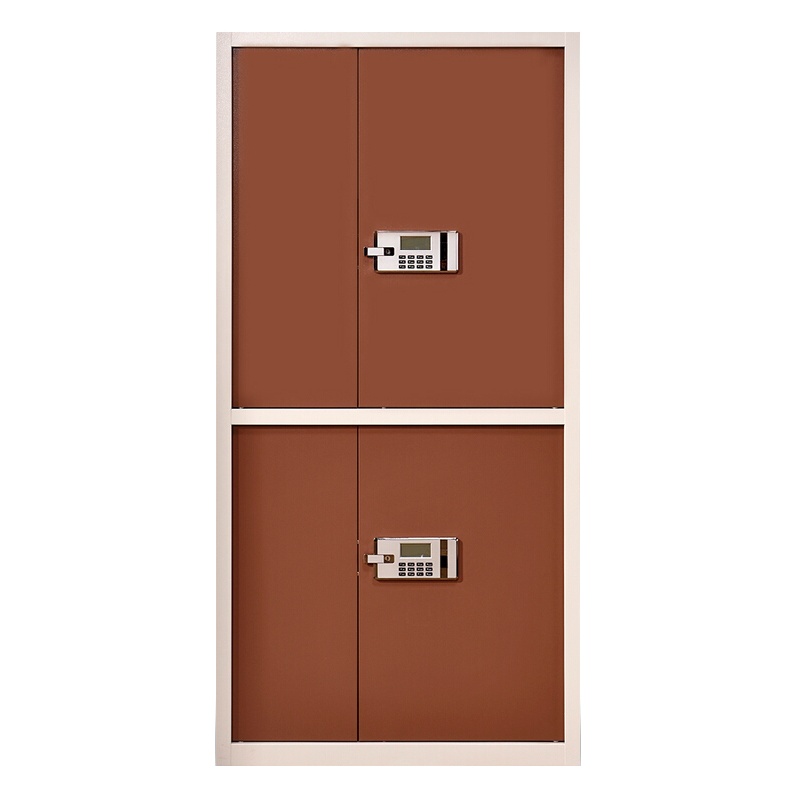 全简家具文件柜密码柜大型电子保密柜套通双节咖啡色