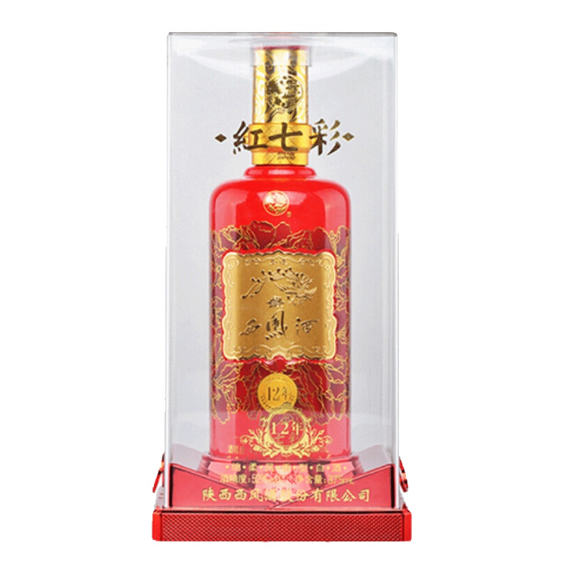 西凤 七彩系列(12年)52度375ml单瓶装凤香型白酒(电商版)