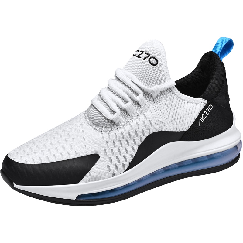 Amengze艾梦哲 2020新款男鞋 全掌气垫透气跑步鞋 经典复古板鞋百搭英伦休闲运动鞋