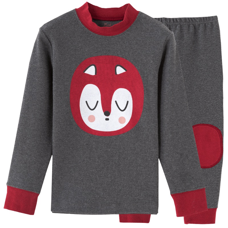 顶瓜瓜儿童保暖内衣套装纯棉女童男童秋衣秋裤全棉秋冬女孩棉毛衫