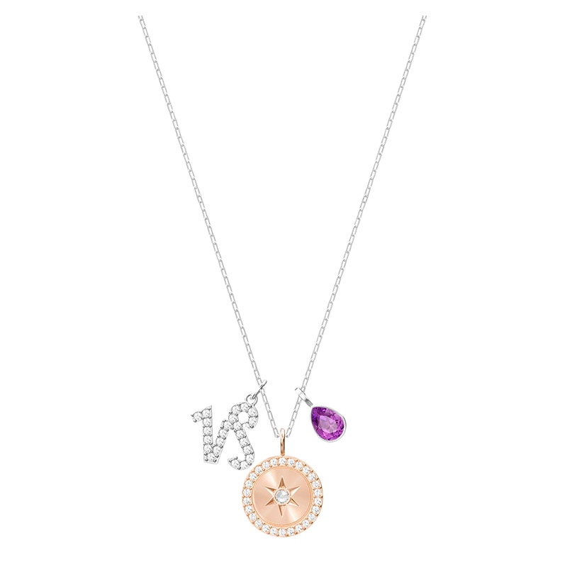 SWAROVSKI施华洛世奇 十二星座系列水晶项链锁骨链女士 人造水晶 送恋人