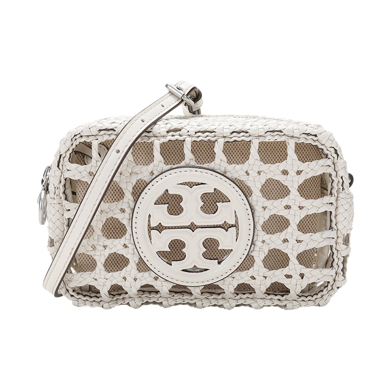 托里·伯奇 TORY BURCH TB女包 PERRY系列皮革镂空编织单肩斜挎包81014