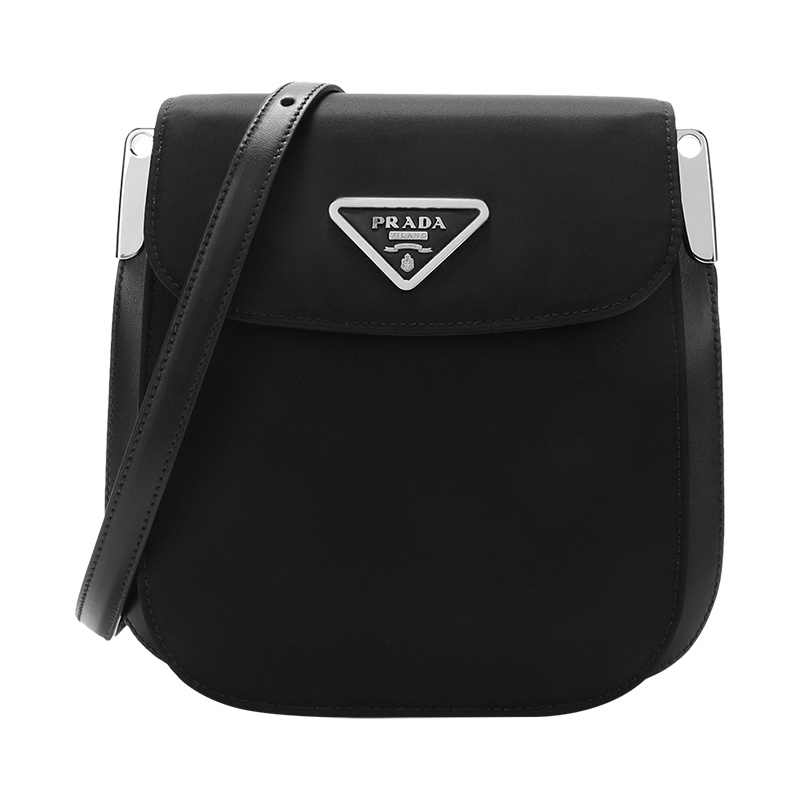 PRADA 普拉达 女士 织物配皮单肩斜挎包1BD259 2DLN