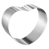 学厨 烘焙模具工具 厨房工具 8寸不锈钢慕斯圈 心形 加高 食品级WK9310