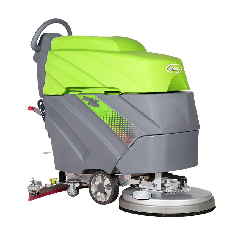 梁玉玺德威莱克手推式洗地机商场超市用擦地机全自动商用洗地机工厂车间学校物业小区用电瓶式拖地机