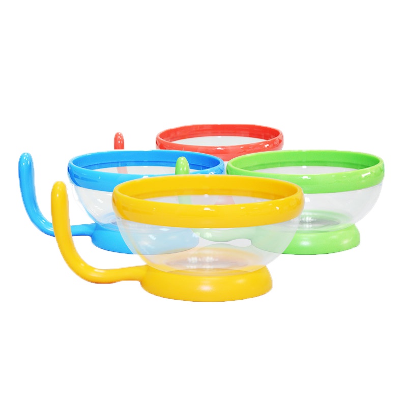 乐儿宝(bobo)易握学食碗(大碗) 红色 BD122-R