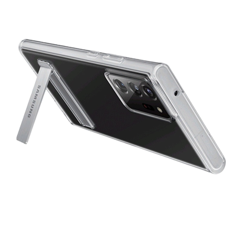 三星Galaxy note20 5G原装立式透明保护壳 可支架保护套后壳 N9810手机壳手机套