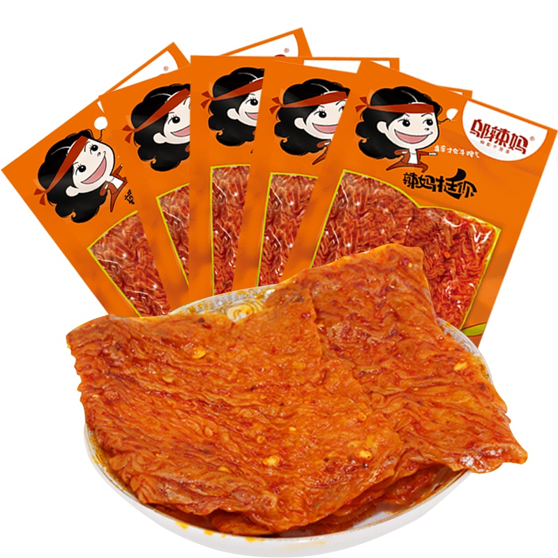 邬辣妈 QQ素牛排25gx20包 豆制品零食辣条 办公室零食小吃