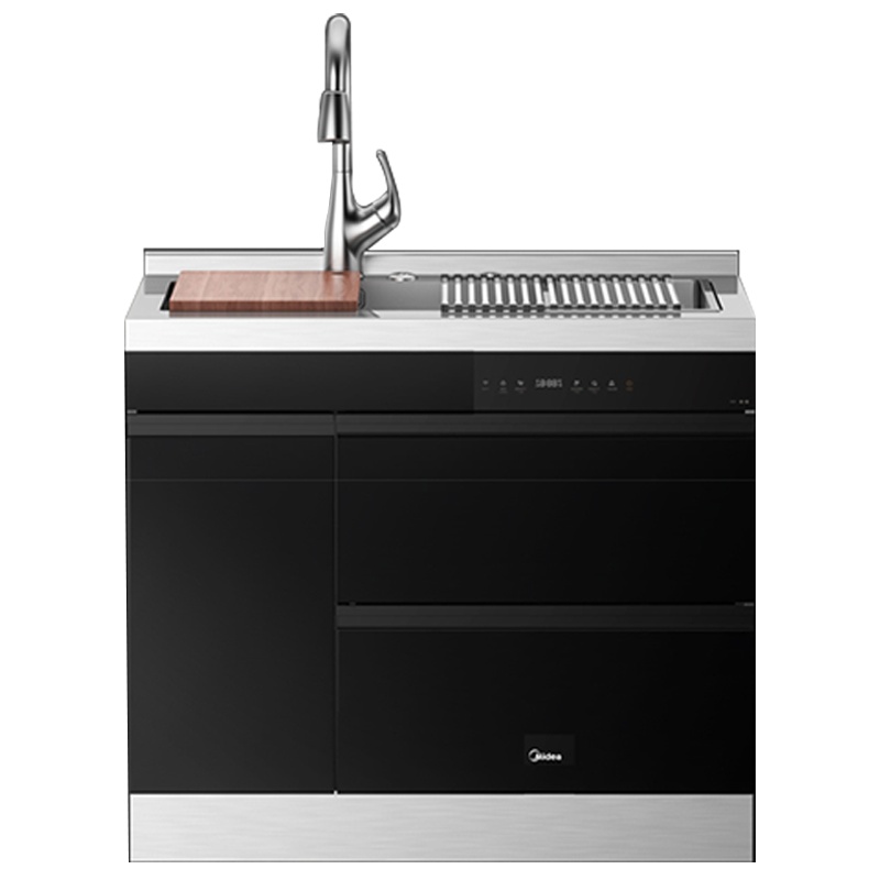 美的(Midea)集成水槽式消毒柜100L大容量家用二星级高温碗柜JQ91