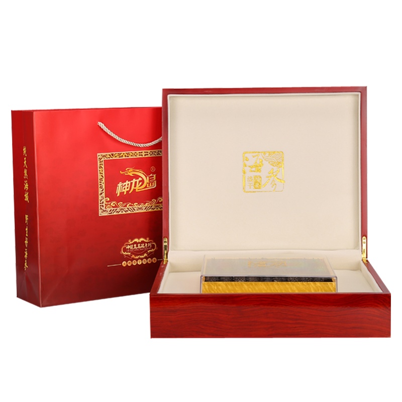 神龙岛7A淡干海参礼盒250g 25-35只 刺参海参干货海鲜礼盒