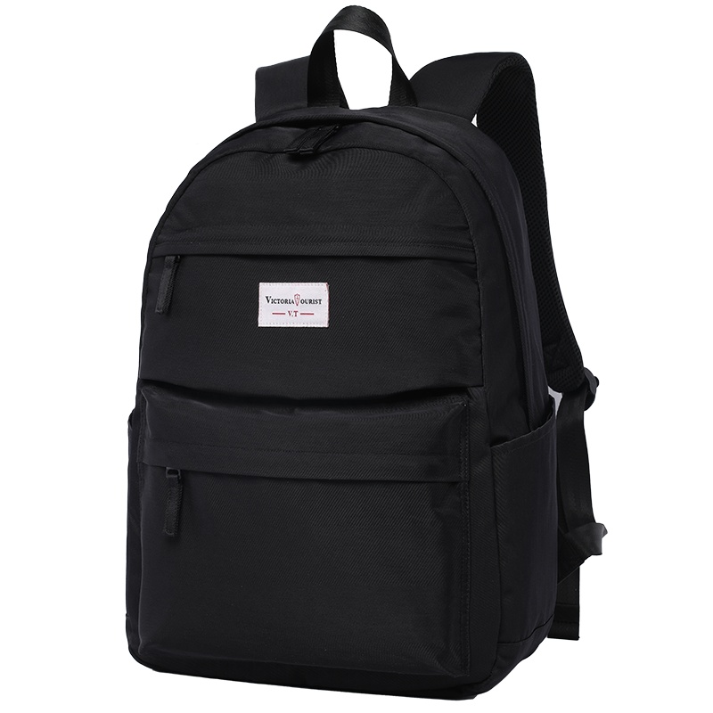 维多利亚旅行者(VICTORIATOURIST)S8037 中学生大容量背包 防泼水旅行包 15.6吋电脑数码包 黑色