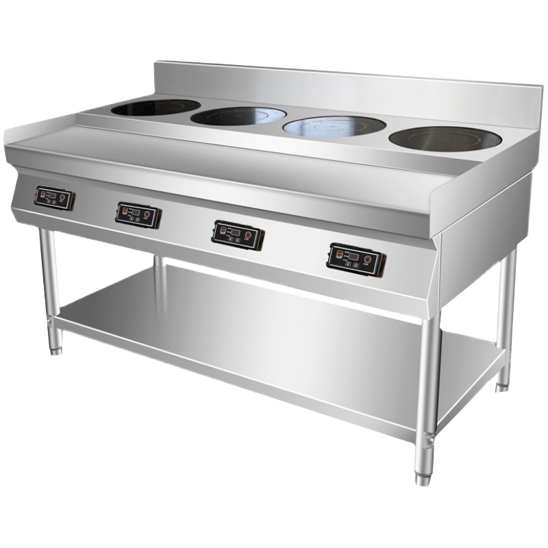 标点 柜式四头电磁炉 1410*720*850