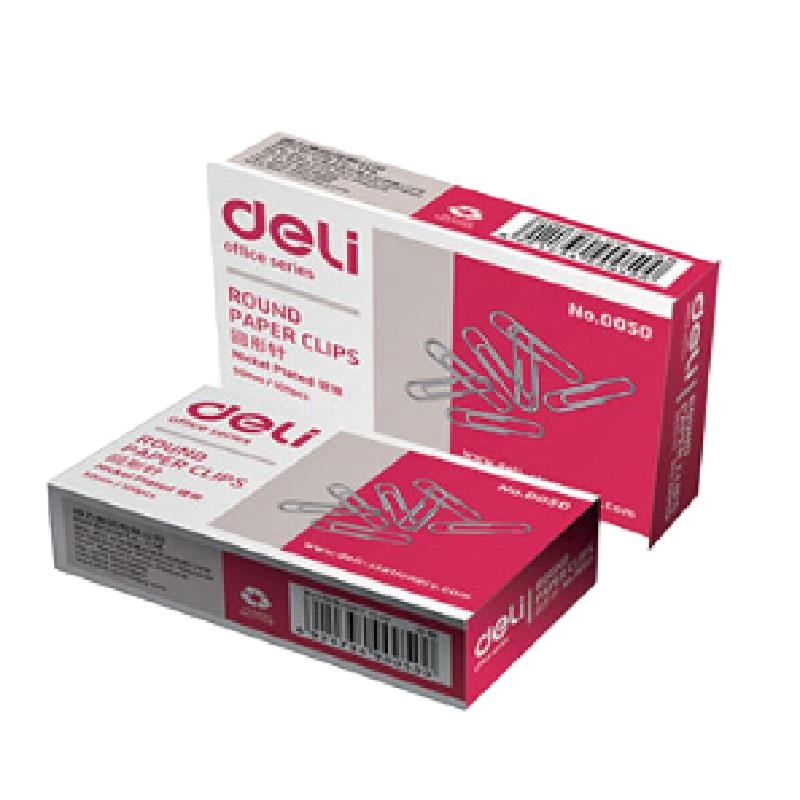 得力 Deli  0050 0050回形针 100枚/盒(包装数量 1盒)