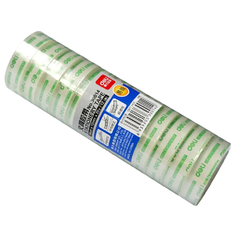 得力30014文具胶带小胶带 双桶装 (24卷发售)