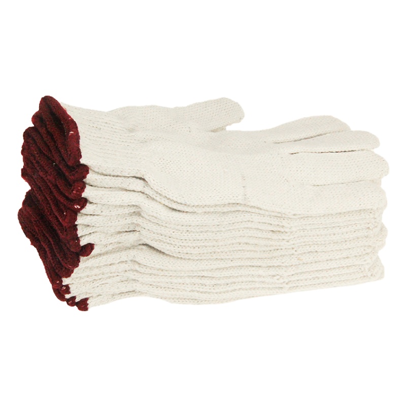 工盾坊 棉纱手套,600g普通纱线,12付/打;D-2502-0003