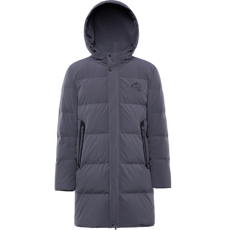 波司登中长款连帽羽绒服男冬季休闲保暖青年潮外套新款