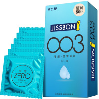 杰士邦jissbon 零感ZERO至薄至润6只 超薄003安全套0.03避孕套自营(ZB10)隐形级润滑计生情趣用品