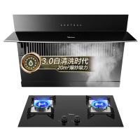美的(Midea)烟灶套装J57S+Q218B(天然气) 侧吸式油烟机灶具套餐抽油烟机天然气灶具厨房烟灶两件套