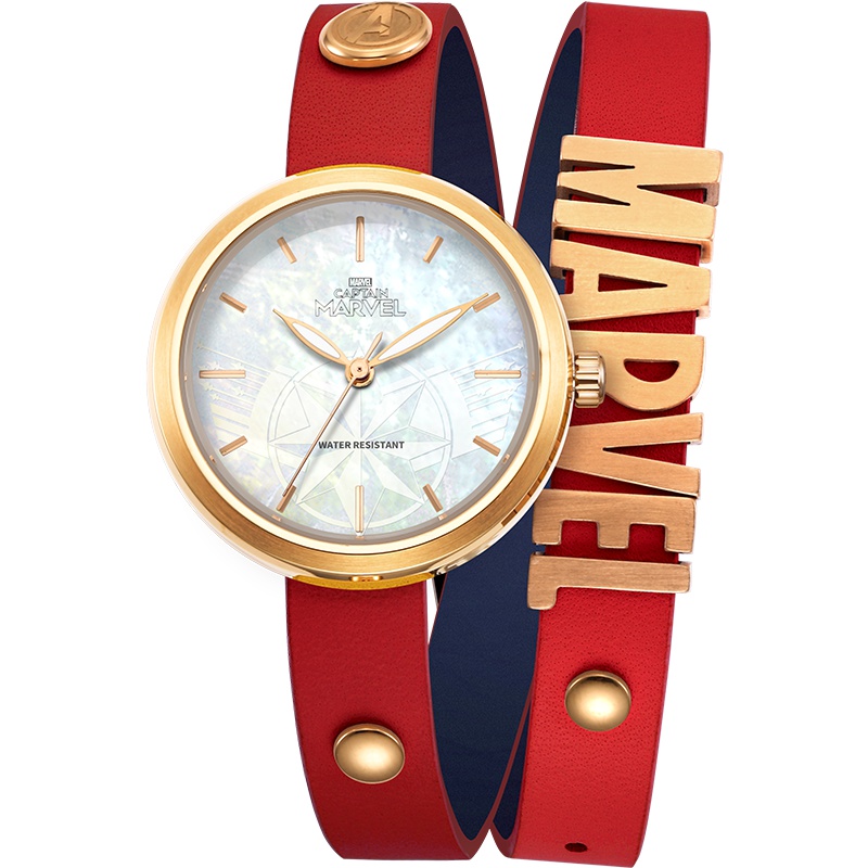 迪士尼(Disney)漫威惊奇队长手表女学生正品时尚个性潮环形2019电影同款女士手表