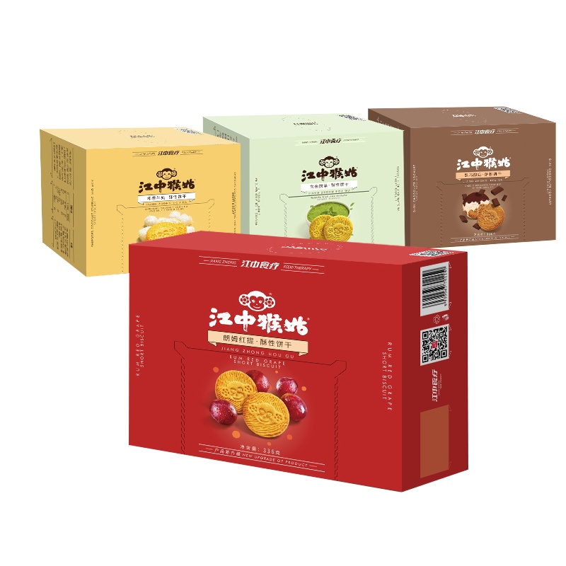 江中猴姑黑巧酸奶饼干144g*2盒