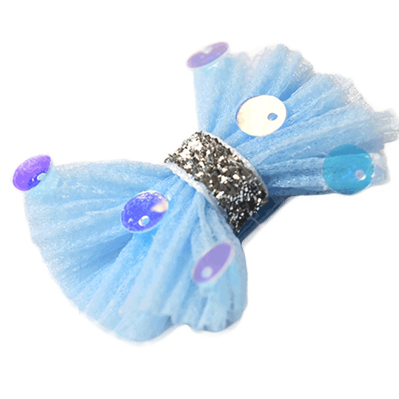 milky friends 十件套发夹蓝灰月亮可爱发卡套装公主可爱皮筋小发圈女童发饰头饰夹子整套(AMJSPJ011)