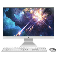 华硕(ASUS) 猎鹰V4 V4000 21.5英寸家用高效办公商务高性能学习一体机台式电脑(酷睿i3-10110U 8G 1T+256G WIFI蓝牙 高色域 滤蓝光)白