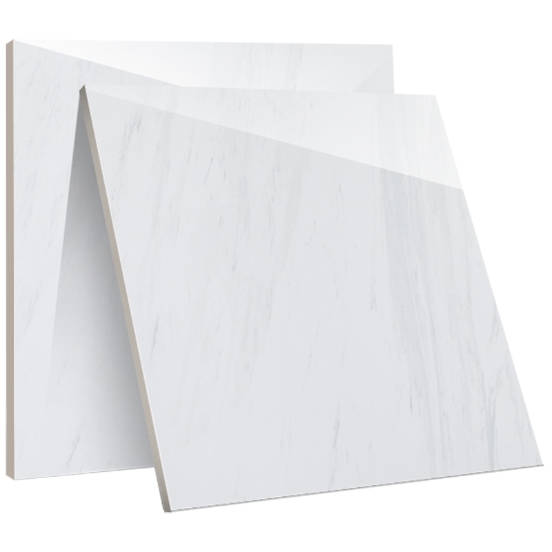 预售鹰牌客厅瓷砖地砖 全抛釉地板砖卧室白釉瓷砖墙砖珍珠白