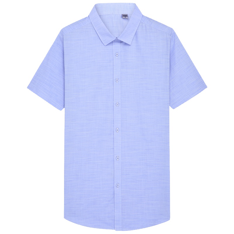 HODO红豆男装 夏季男士短袖衬衫商务休闲简约大方线条印花衬衫男