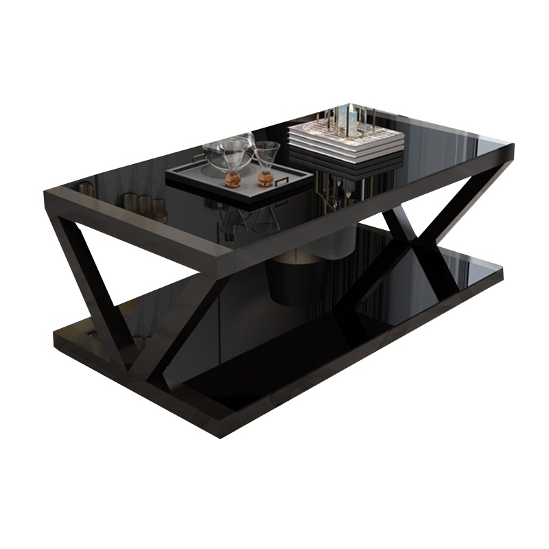 鑫金虎 办公家具茶几简约现代钢化玻璃茶几小户型接待室茶桌边几茶台