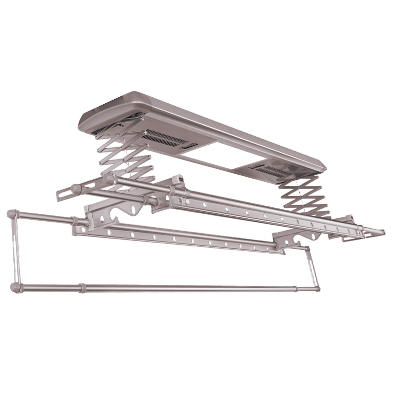 千年舟 电动晾衣架 Q20-S 语音声控 智能自动升降 阳台遥控消毒室内晾衣杆 带烘干风干 琥珀金色