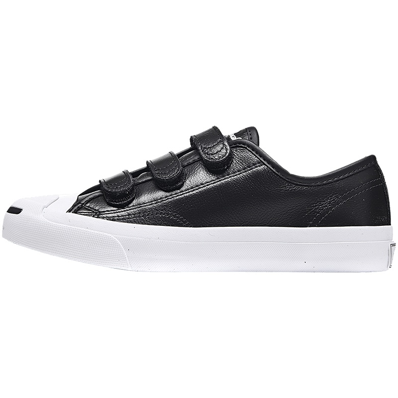 CONVERSE匡威男女鞋板鞋开口笑魔术贴运动休闲鞋160207C 黑色