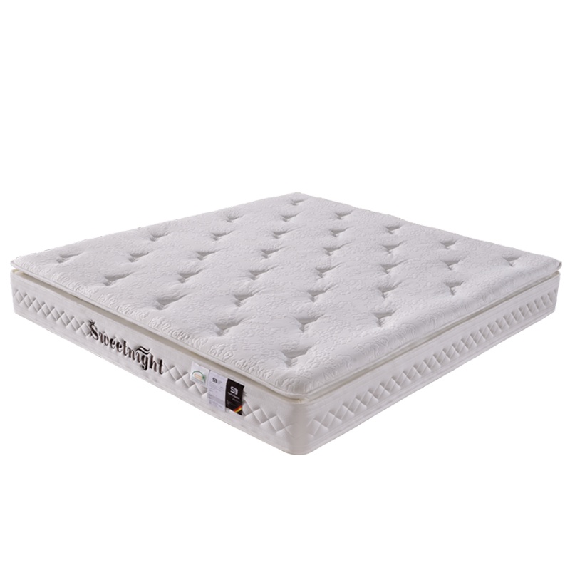 [酒店星级款]Sweetnight五星级酒店床垫自营超软进口乳胶分区独袋弹簧可拆洗席梦思床垫可定制