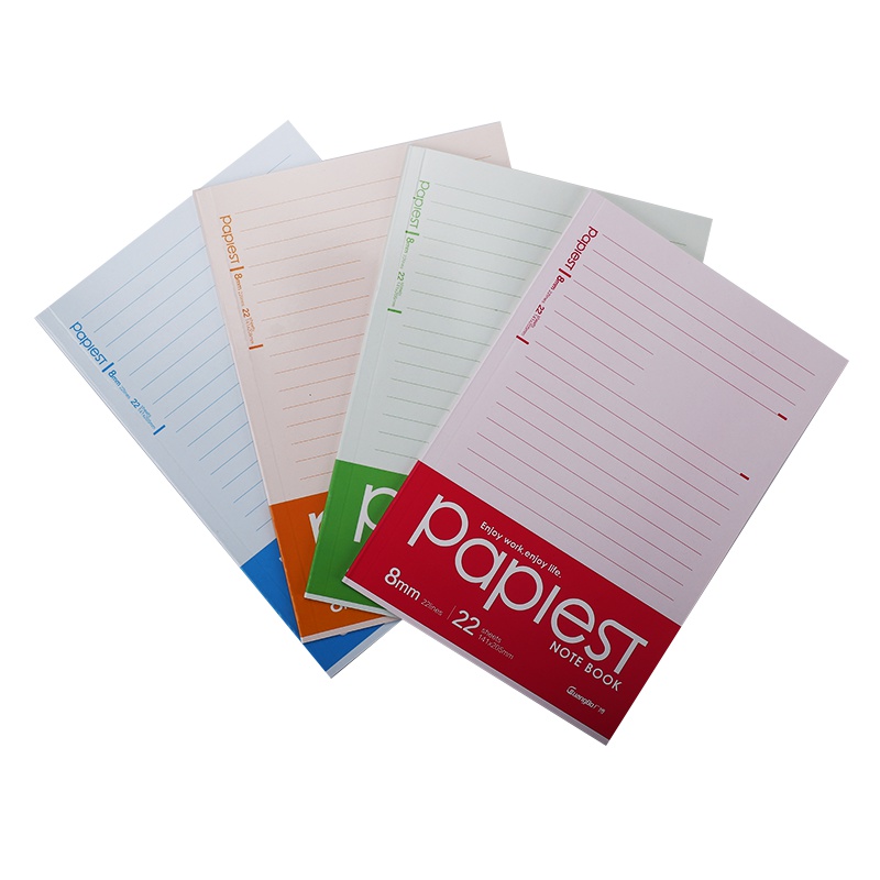 广博(GuangBo)GBR25199 A5/22张软抄本10本/包 无线装订本 胶装本 记事本 笔记本子 会议记录本