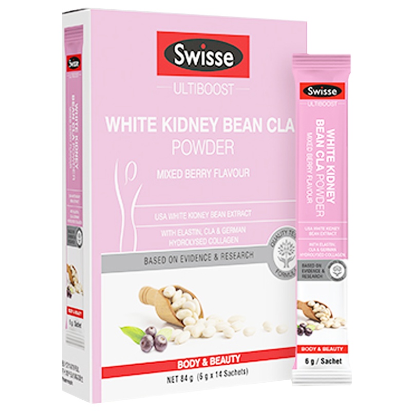 热巴同款Swisse斯维诗抗糖芊盈白芸豆6g*14混合浆果味身体更轻畅